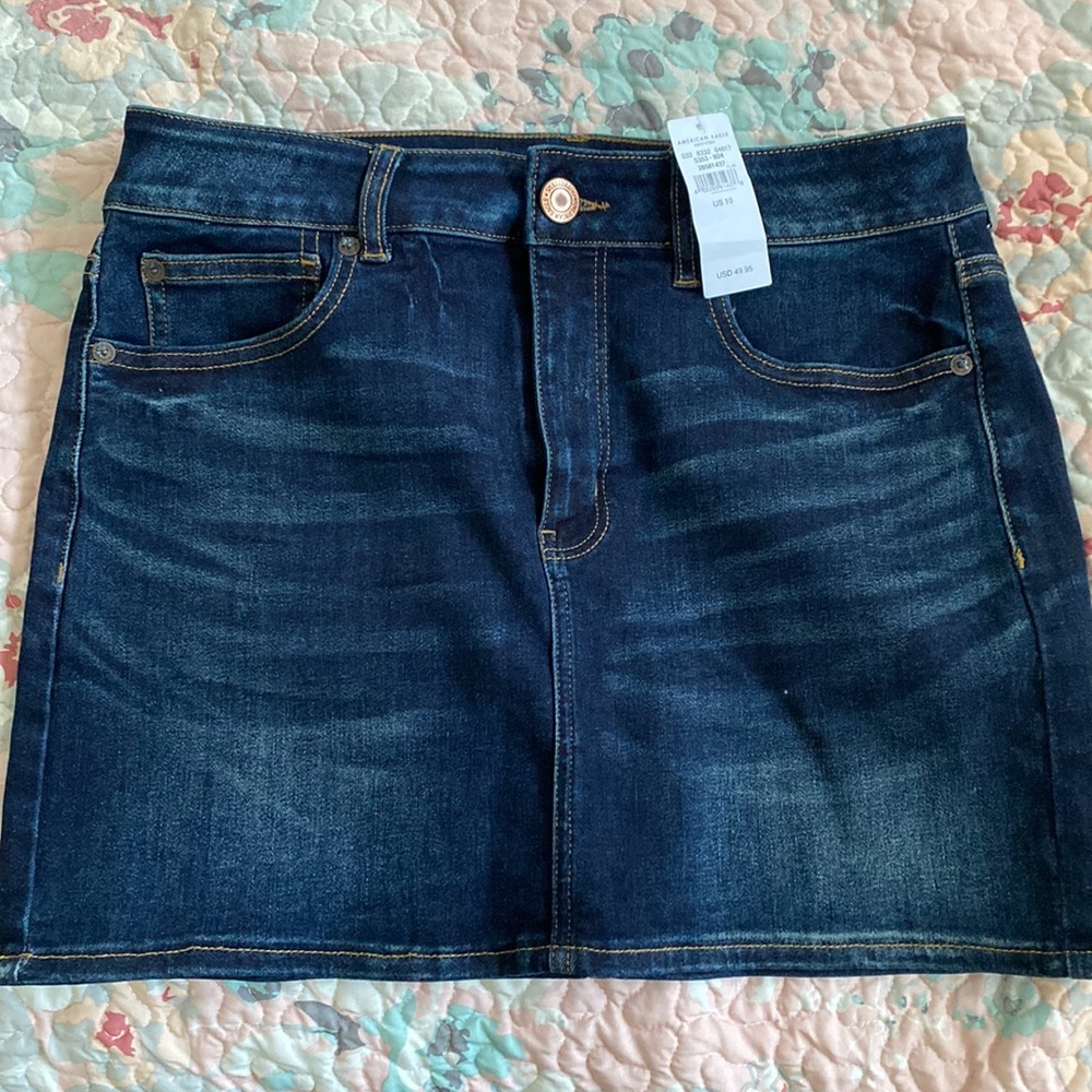 American eagle jean skirt
